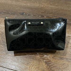 Kate spade makeup bag black patent leather